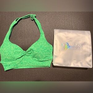 Bombshell Sportswear Vibrant Green BACKLESS BRA